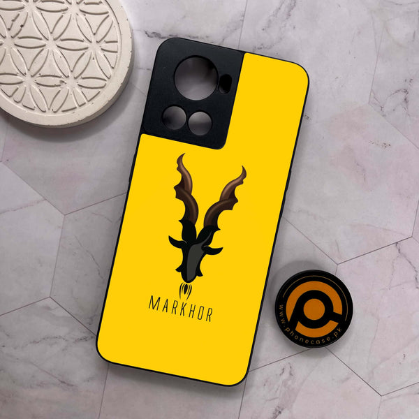 OnePlus 10R - Markhor Series - Premium Metal Printed soft Bumper shock Proof Case