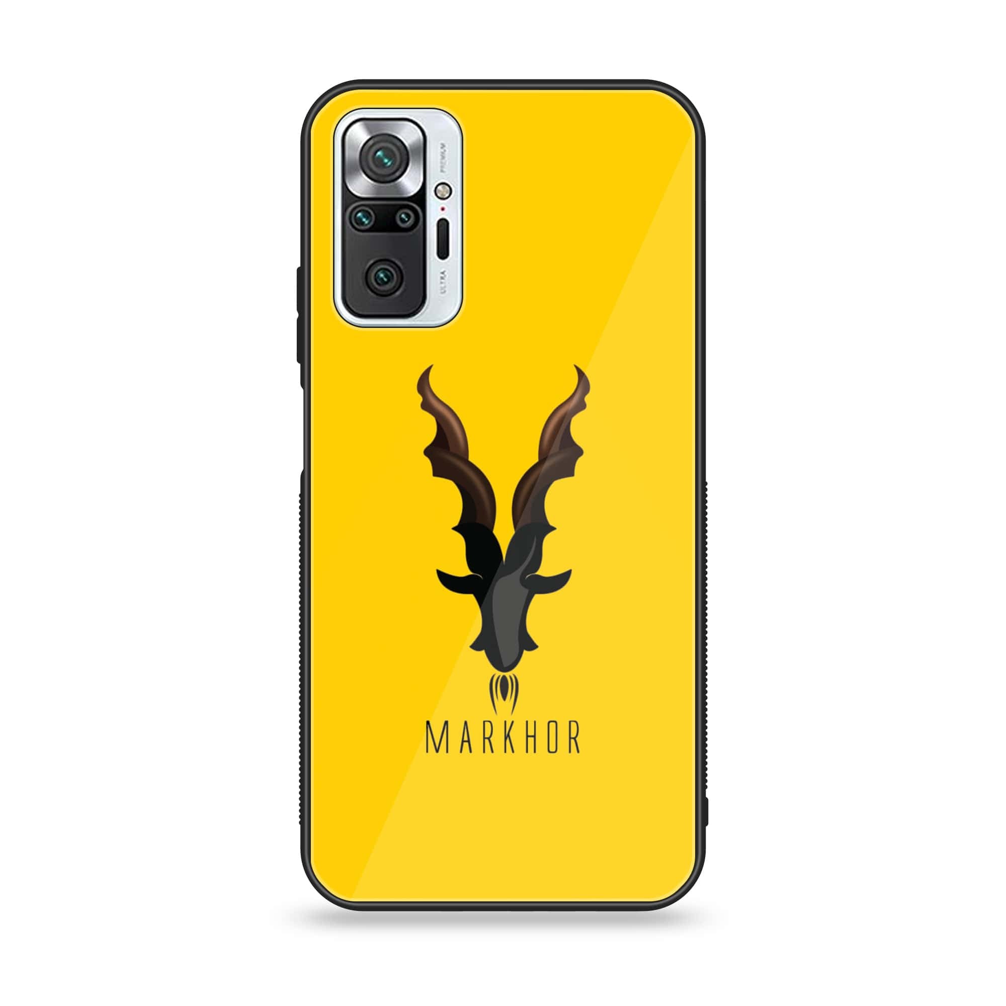 Xiaomi Redmi Note 10 Pro - Markhor Series - Premium Printed Glass soft Bumper shock Proof Case