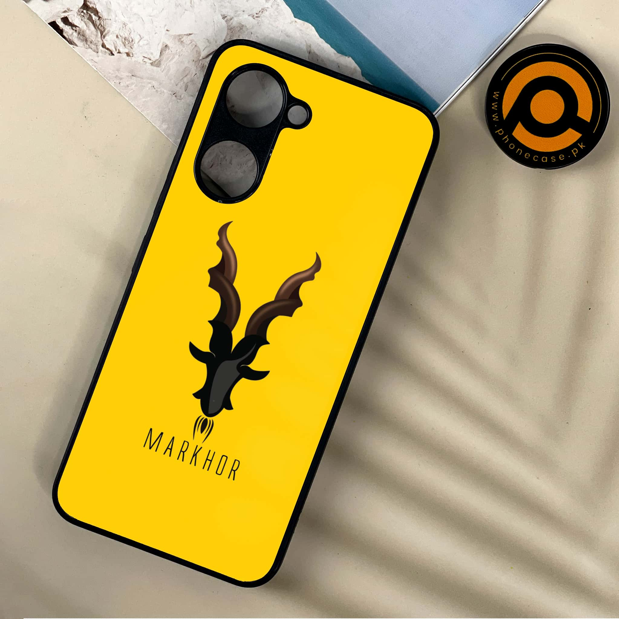 Vivo Y03 - Markhor Series - Premium Printed Metal soft Bumper shock Proof Case