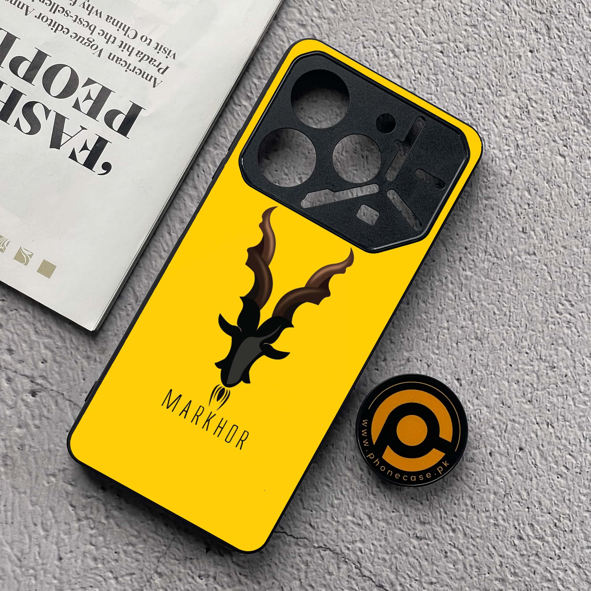 Tecno Pova 6 Neo - Markhor Series - Premium Metal  Printed soft Bumper shock Proof Case