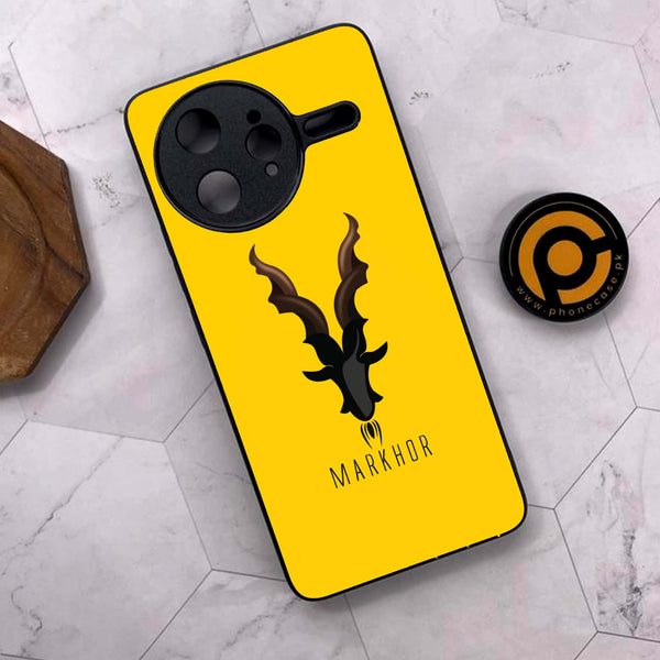 Xiaomi Poco F7 Ultra 5G - Markhor Series - Premium Metal Printed soft Bumper shock Proof Case