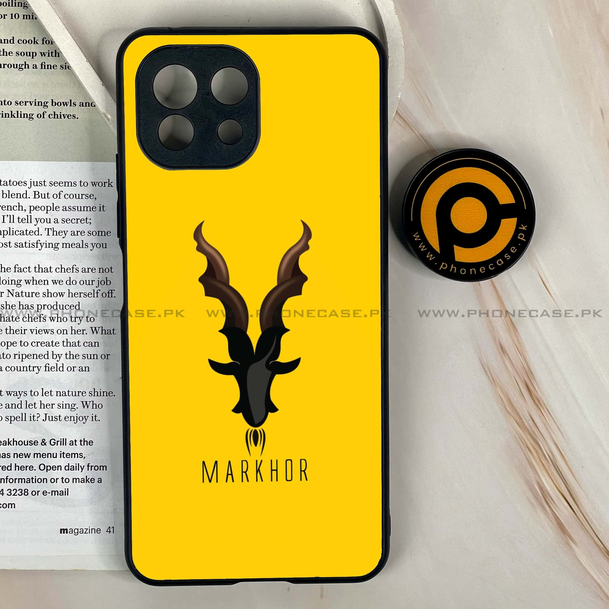 Xiaomi Mi 11 Lite - Markhor  Series - Premium Printed Glass soft Bumper shock Proof Case