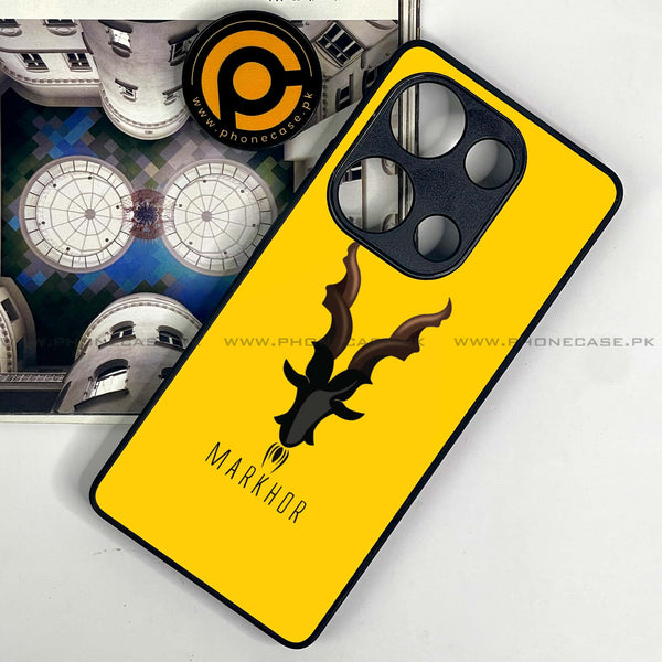 Redmi Note 13 Pro 4G - Markhor Series - Premium Metal Printed soft Bumper shock Proof Case