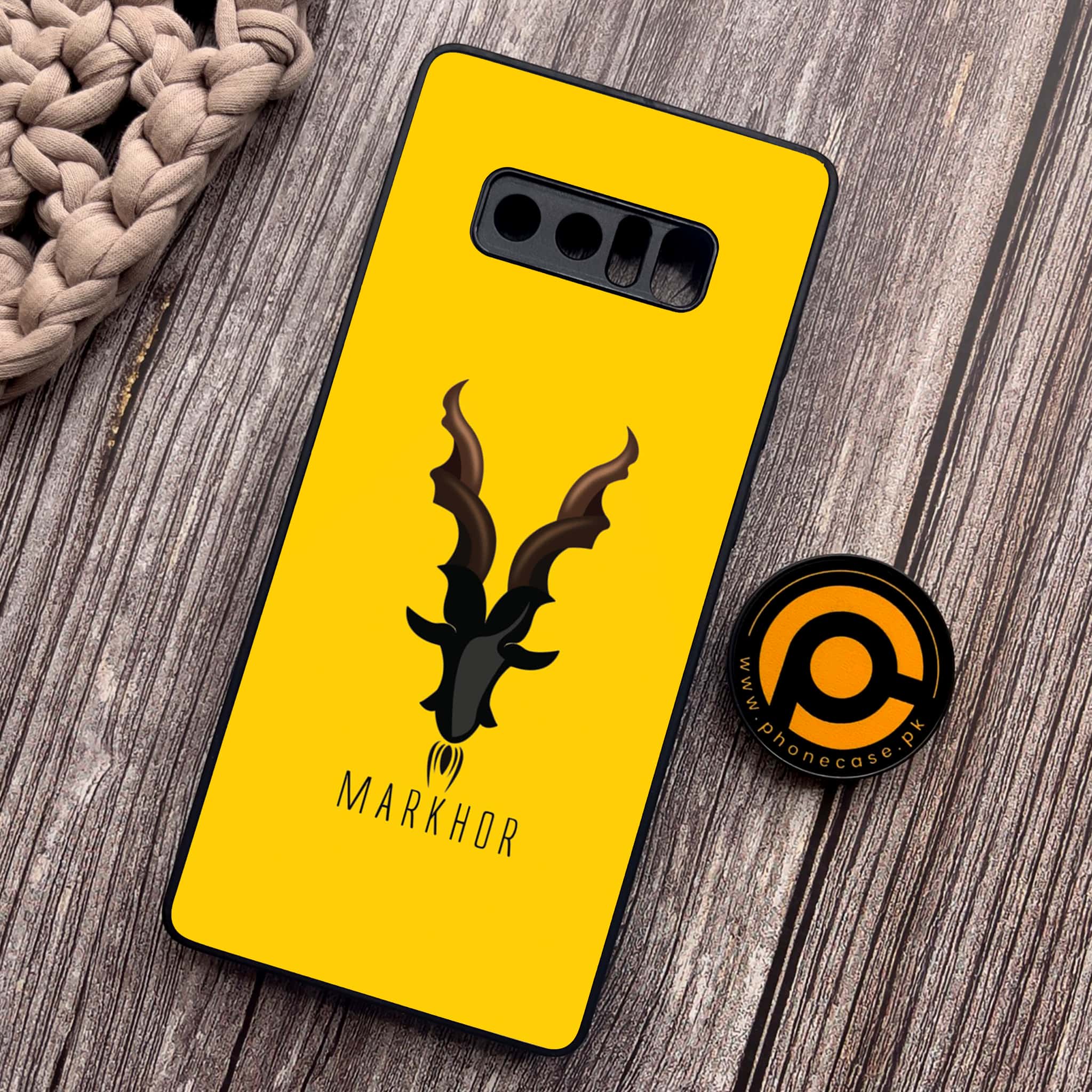 Samsung Galaxy Note 8 - Markhor Series - Premium Metal Printed soft Bumper shock Proof Case