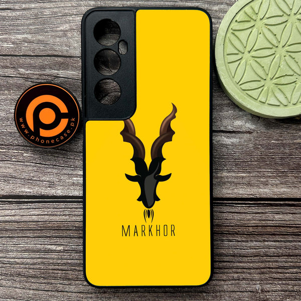 Realme C65  - Markhor Series - Premium Metal Printed soft Bumper shock Proof Case