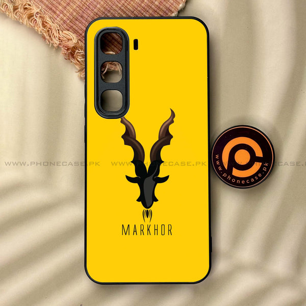 Infinix Hot 60 Pro - Markhor Series - Premium Metal Printed soft Bumper shock Proof Case