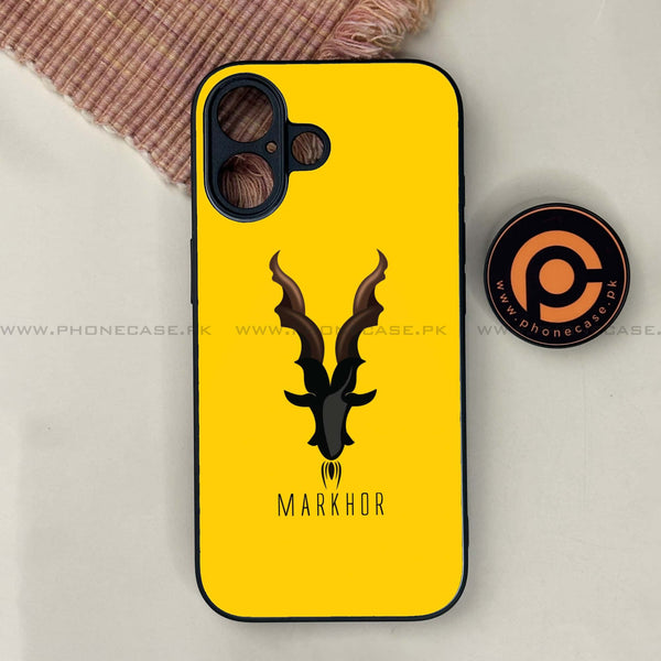 iPhone 17 - Markhor Series - Premium Printed Glass soft Bumper shock Proof Case