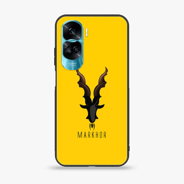 Honor 90 Lite - Markhor Series - Premium Printed Glass soft Bumper shock Proof Case