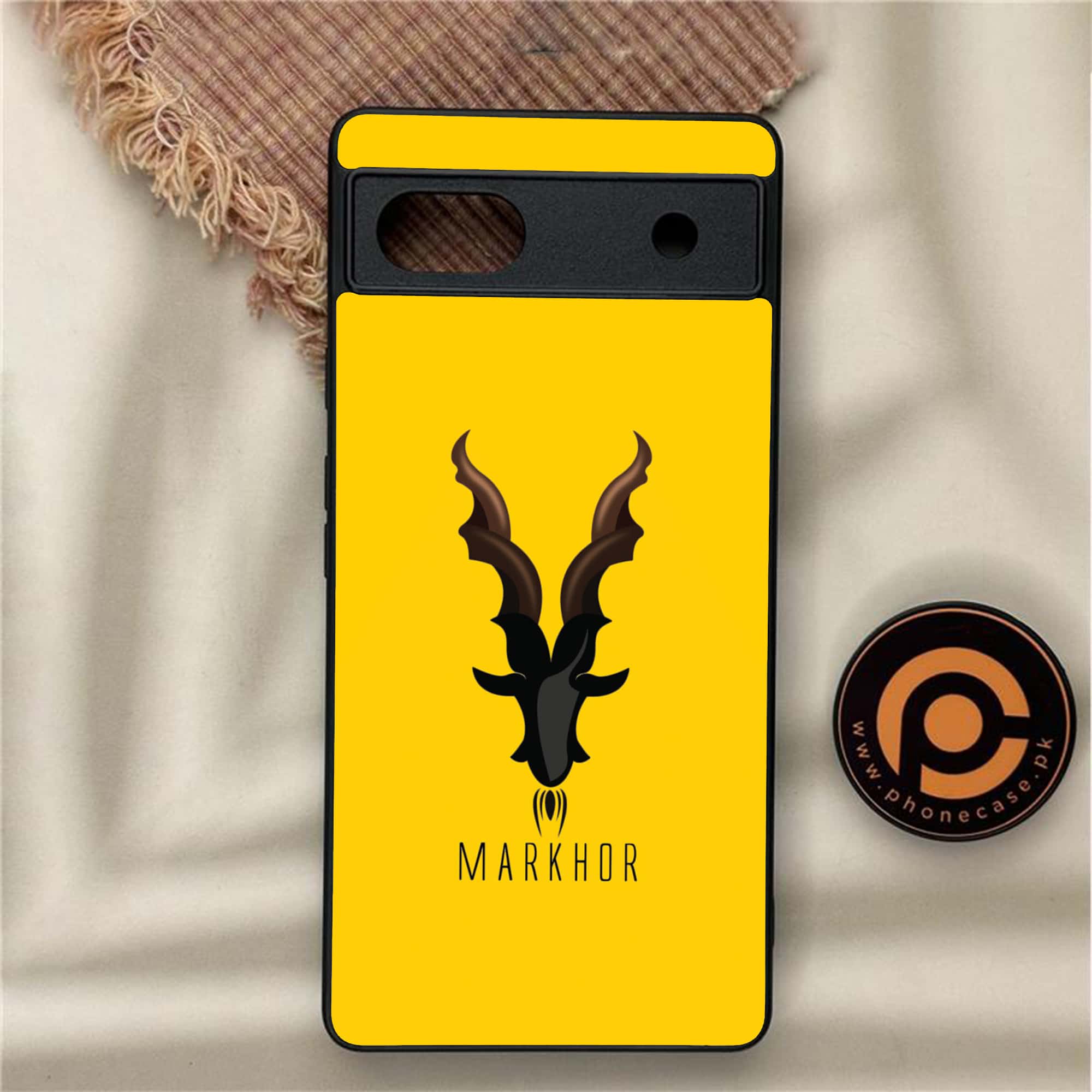Google Pixel 6A - Markhor Series - Premium Metal Printed soft Bumper Shock Proof Case