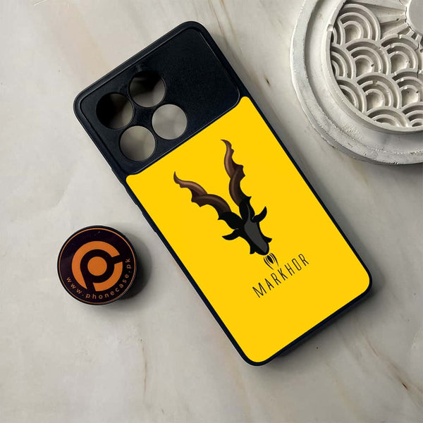 Xiaomi Poco F6 Pro - Markhor Series - Premium Metal Printed soft Bumper shock Proof Case