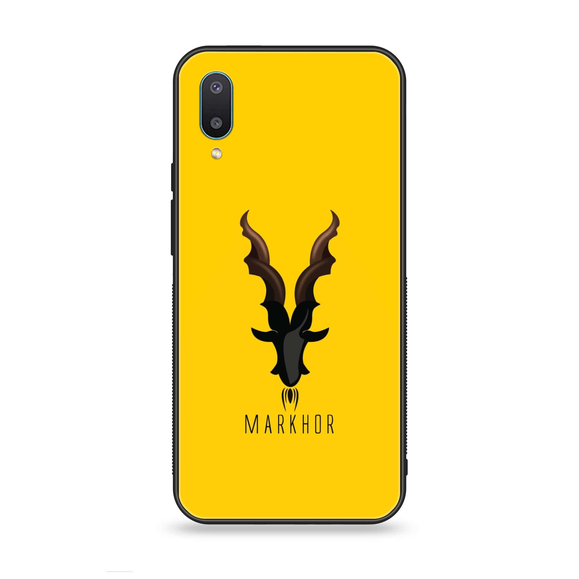 Samsung Galaxy A02 - Markhor Series - Premium Printed Glass soft Bumper shock Proof Case