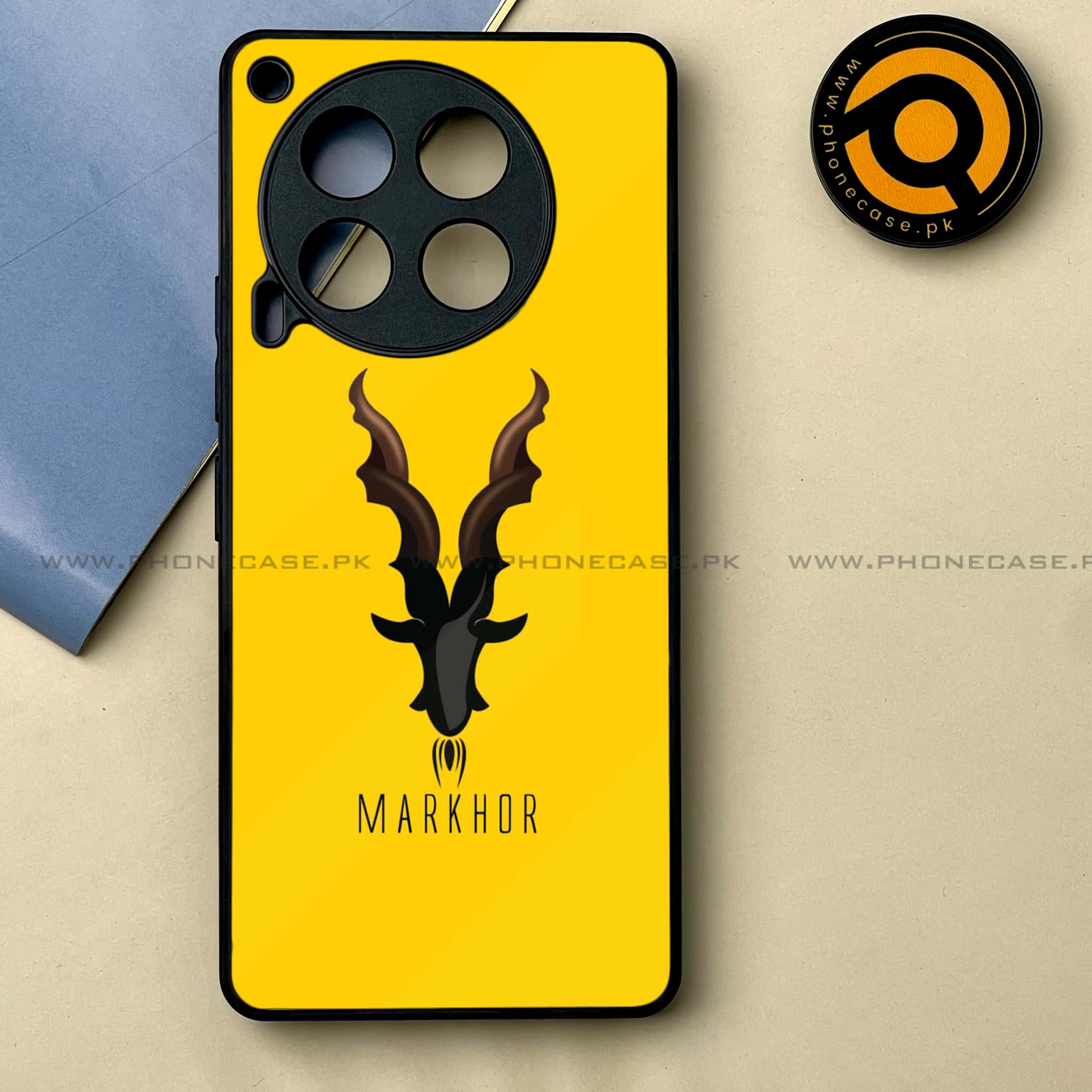 Tecno Camon 30 - Markhor Series -  Premium Printed Metal soft Bumper shock Proof Case