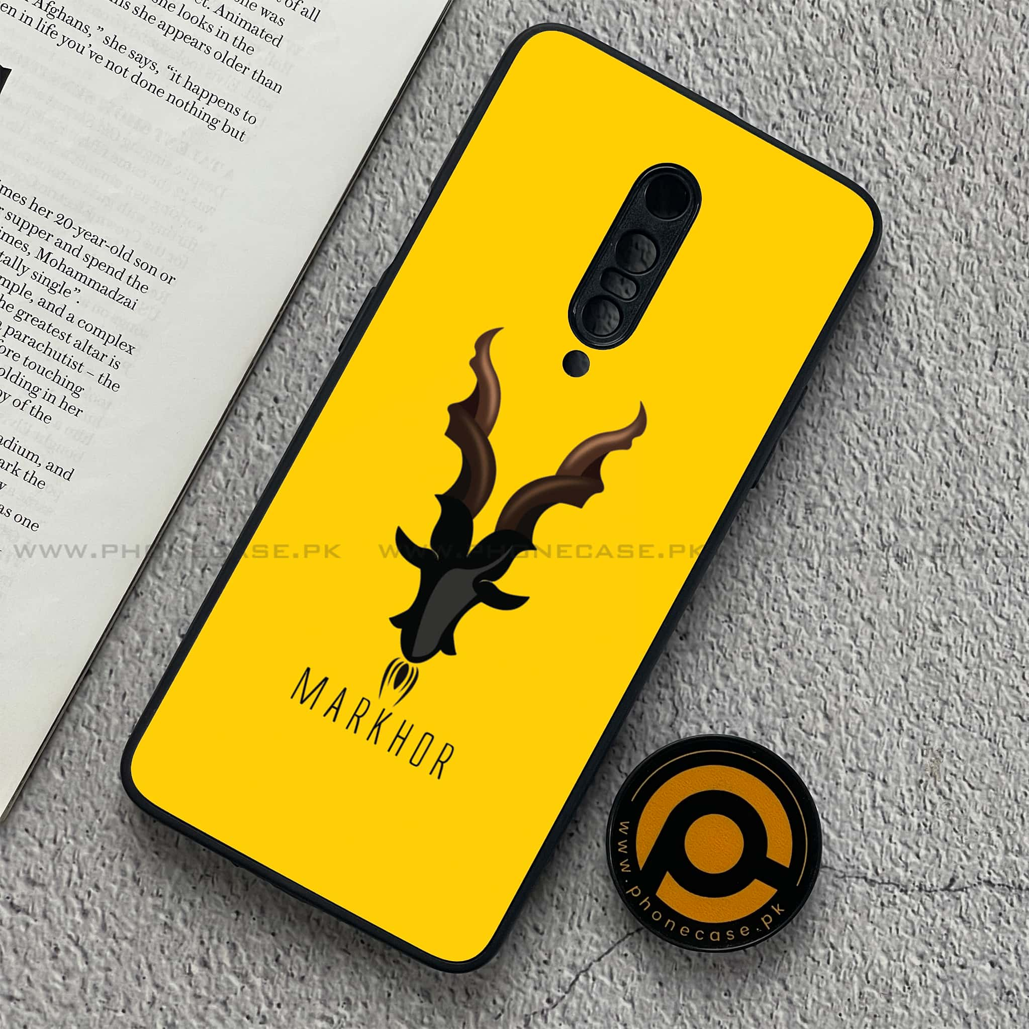 OnePlus 7 - Markhor  Series - Premium Printed Glass soft Bumper shock Proof Case