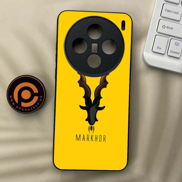 Vivo X200 - Markhor Series - Premium Metal  Printed soft Bumper shock Proof Case