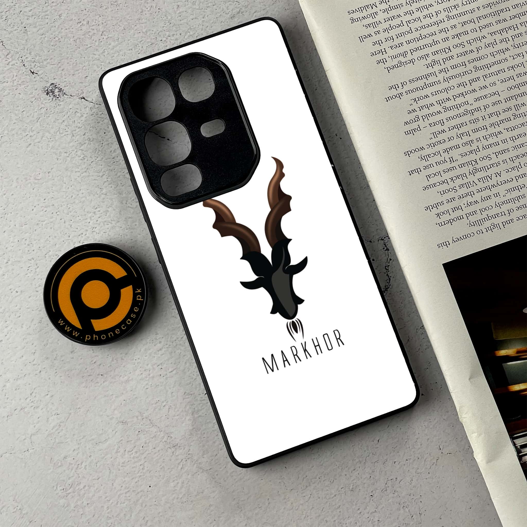 Infinix Note 50 Pro Plus - Markhor Series - Premium Metal Printed Soft Bumper Shockproof Case