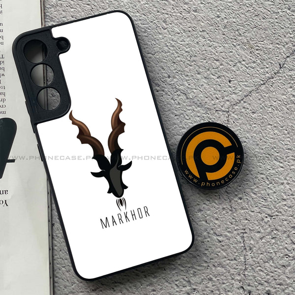 Samsung Galaxy S22 - Markhor Design 2- Premium Metal Printed soft Bumper shock Proof Case CS-44614