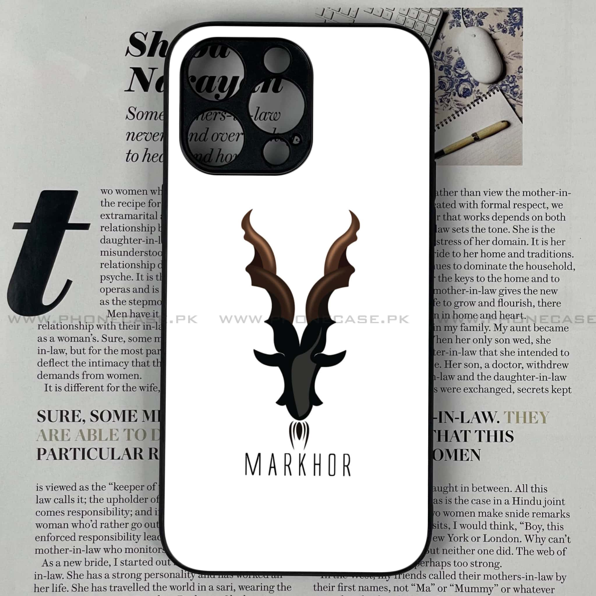 iPhone 11 Pro  - Markhor Series - Premium Printed Glass soft Bumper shock Proof Case