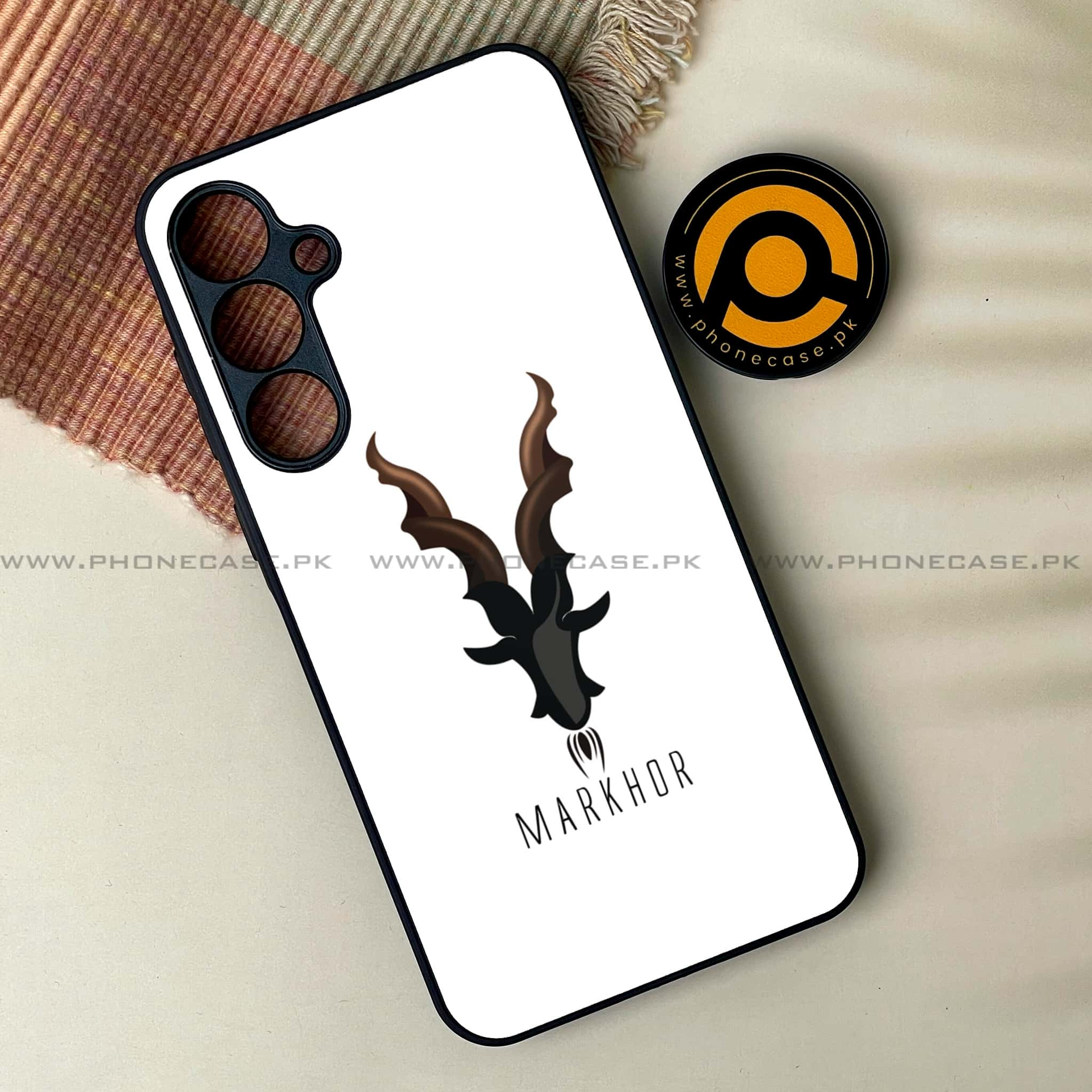 Samsung Galaxy A04s - Markhor Series - Premium Printed Glass soft Bumper shock Proof Case