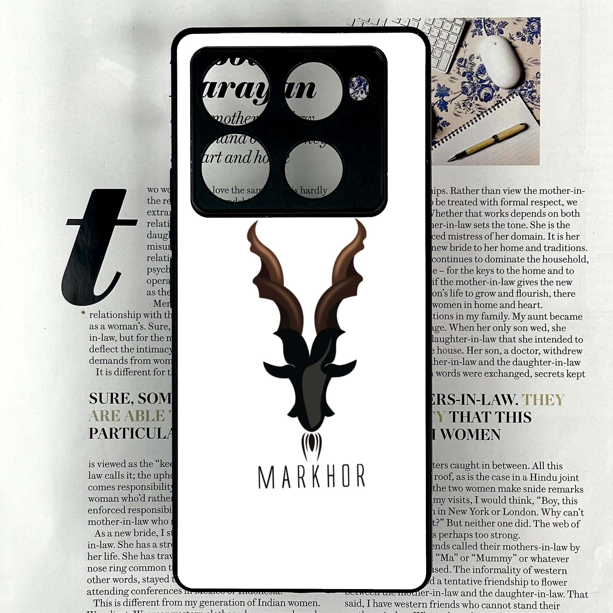 Infinix Note 40 Pro Plus - Markhor Series - Premium Metal Printed soft Bumper shock Proof Case