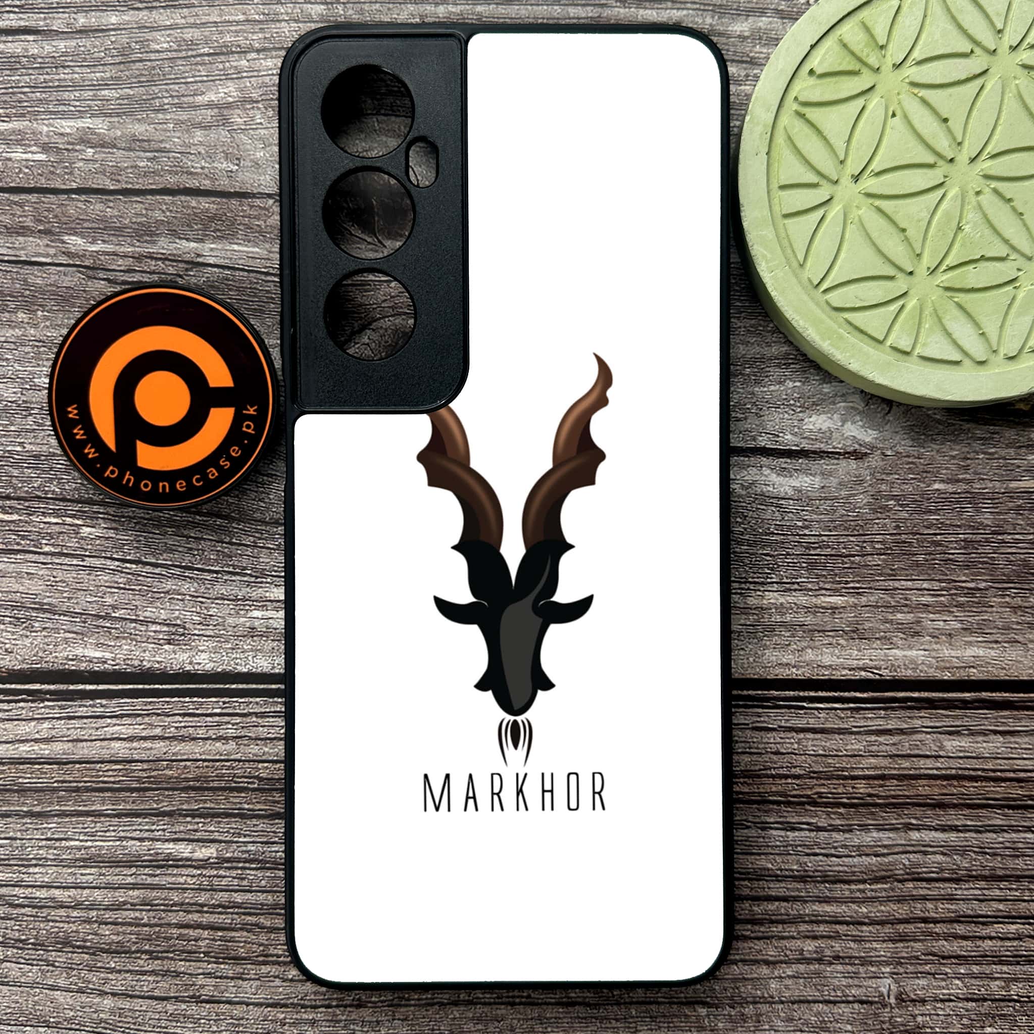 Realme C65  - Markhor Series - Premium Metal Printed soft Bumper shock Proof Case