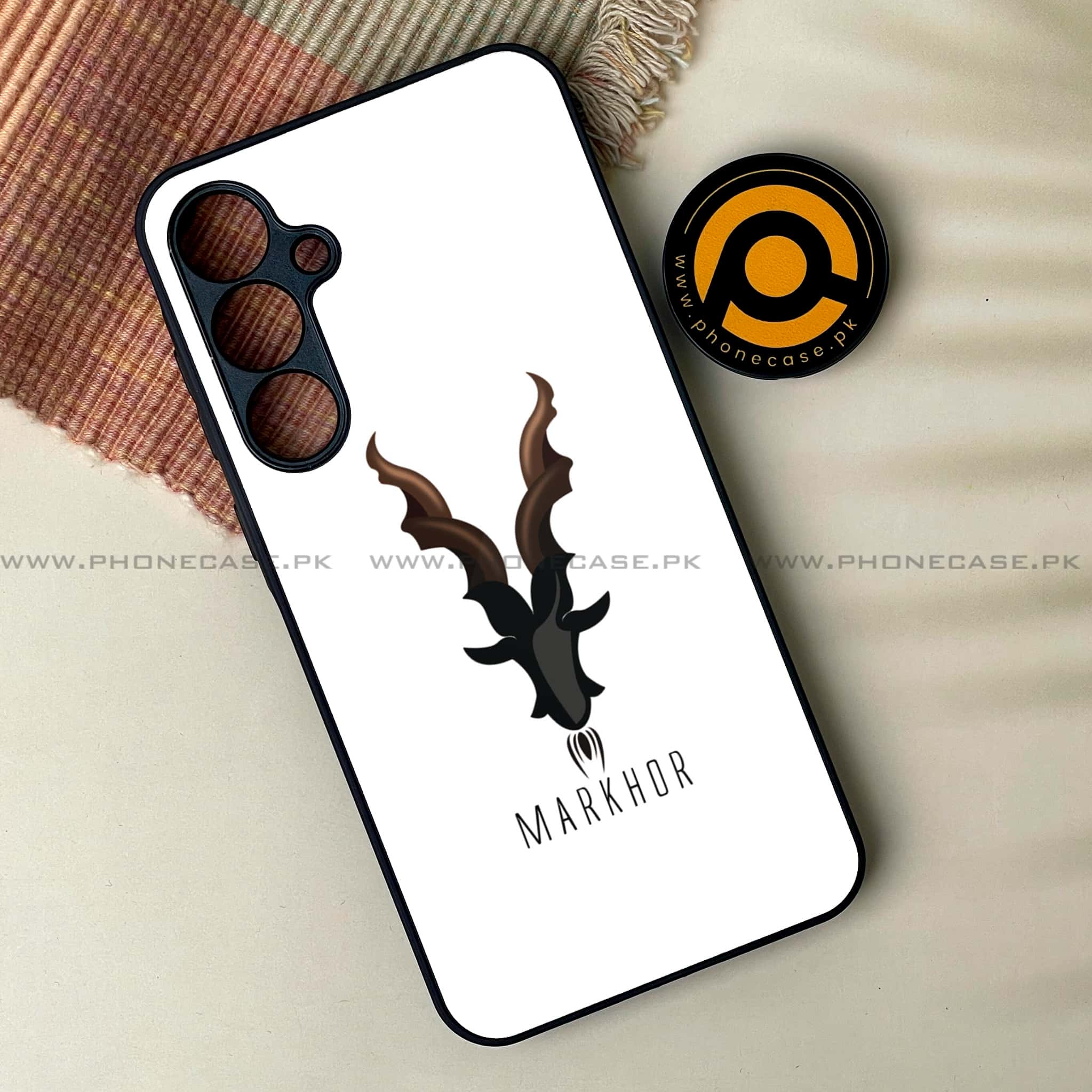 Samsung Galaxy S24 FE - Markhor Series - Premium Metal Printed soft Bumper shock Proof Case