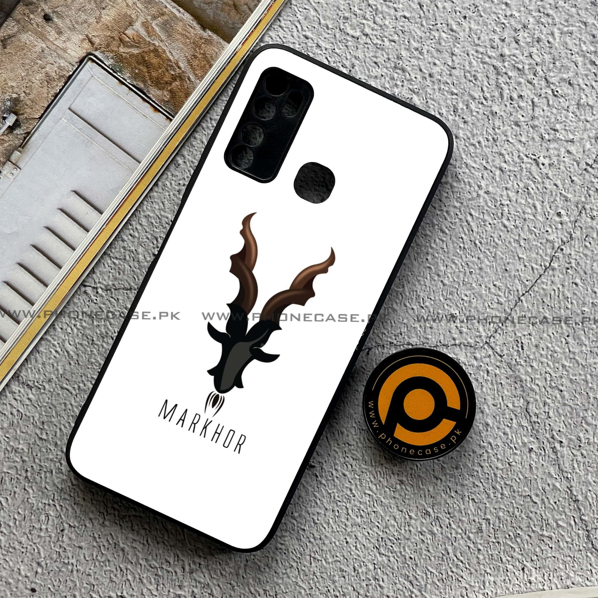 Infinix Note 7 Lite - Markhor Series - Premium Printed Metal soft Bumper shock Proof Case