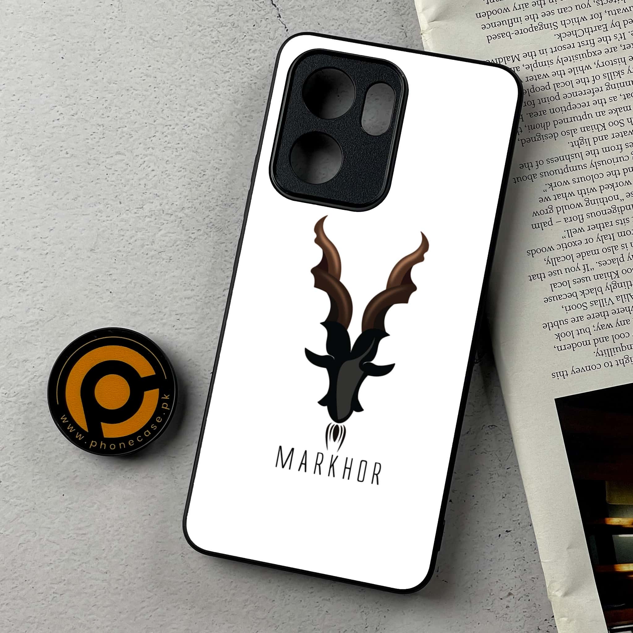 Oppo Reno 13F - Markhor Series - Premium Metal Printed Soft Bumper Shockproof Case