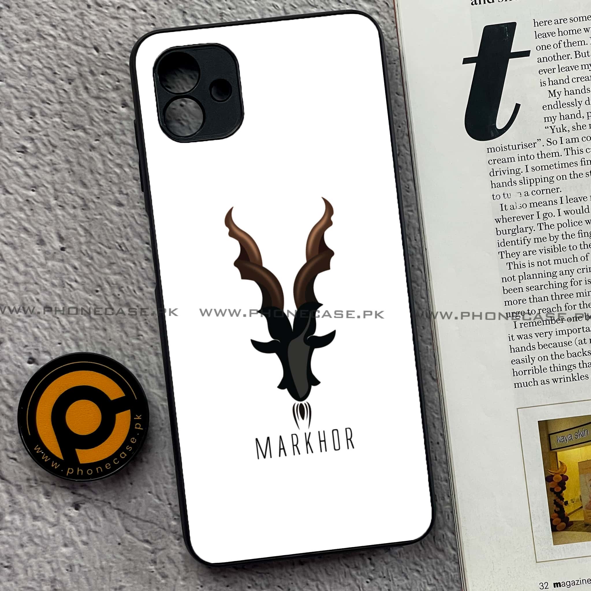 Samsung Galaxy A04 - Markhor Series - Premium Printed Glass soft Bumper shock Proof Case