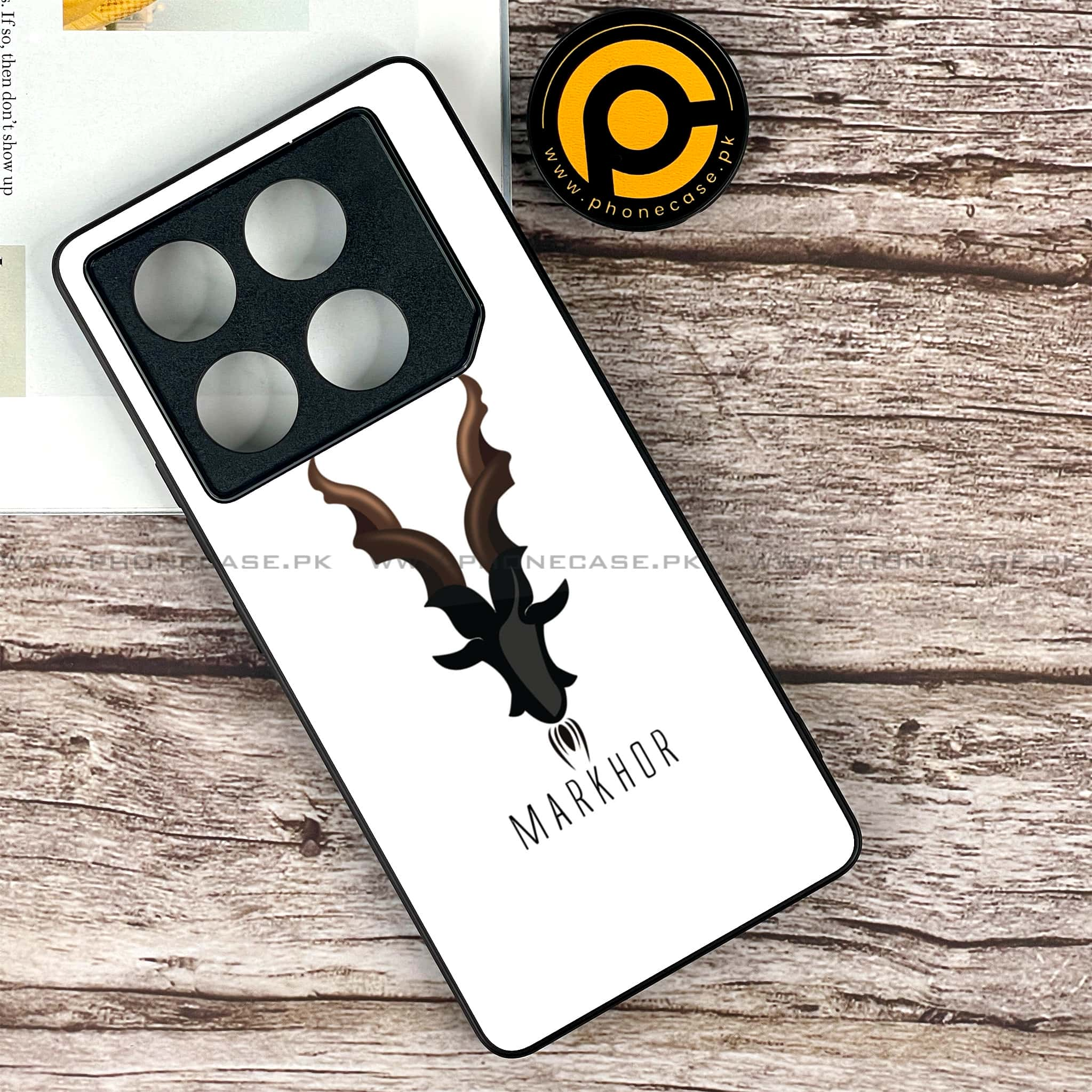 Infinix GT 20 Pro - Markhor Series - Premium Printed Glass soft Bumper shock Proof Case