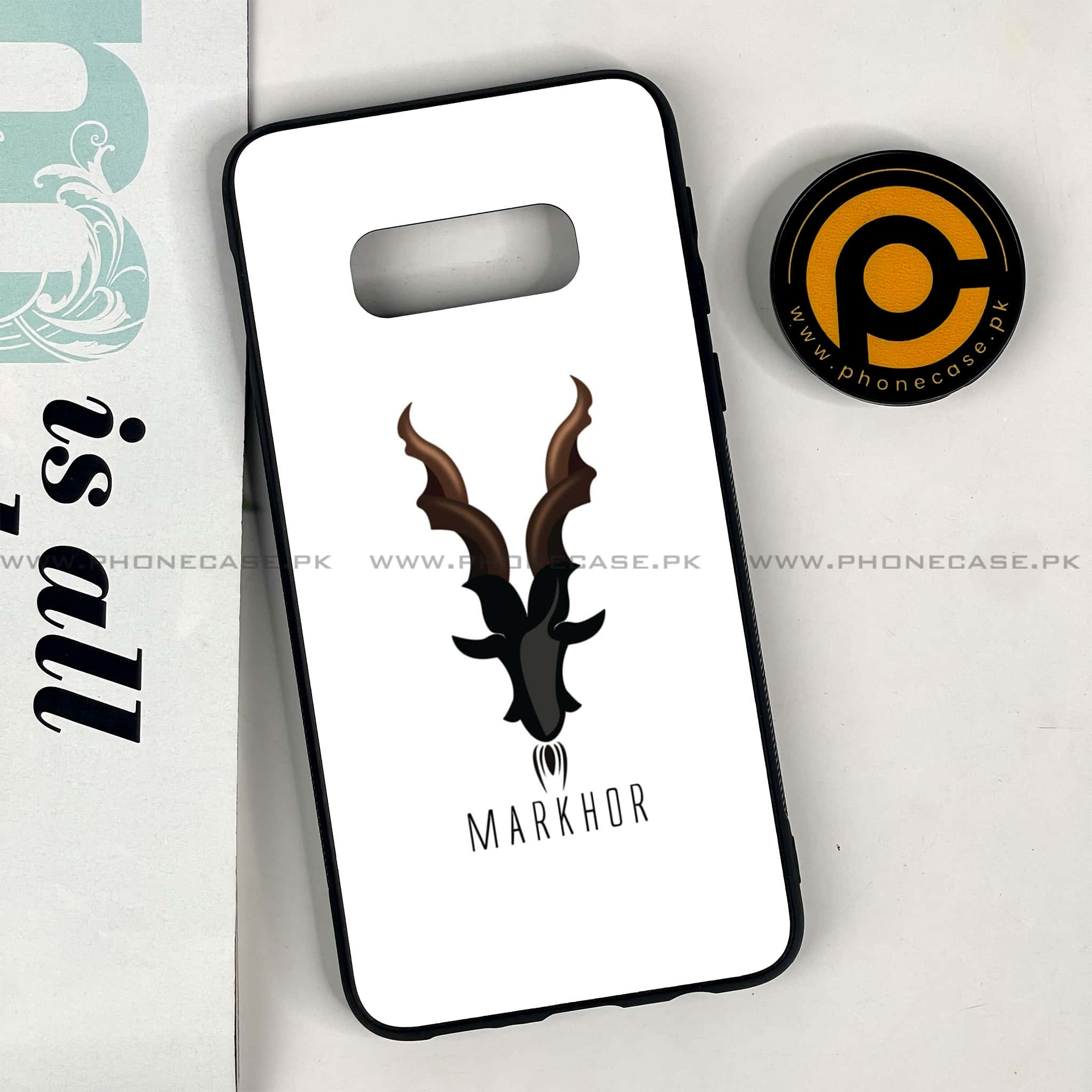 Galaxy S10e - Markhor Series - Premium Printed Glass soft Bumper shock Proof Case