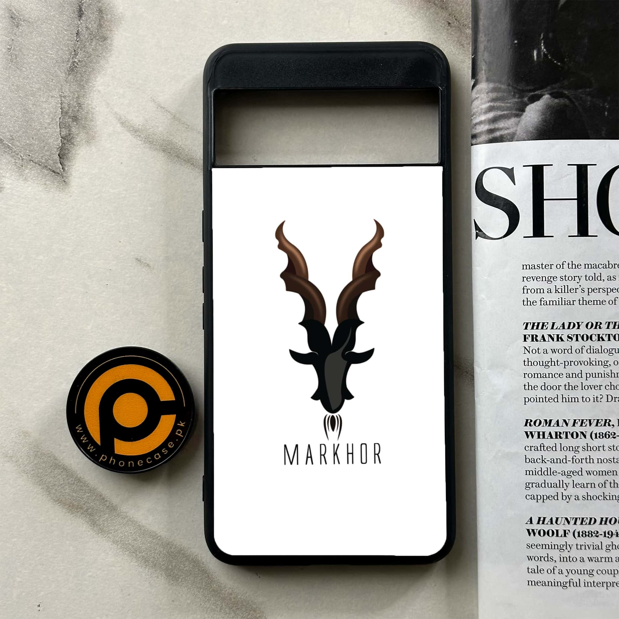 Google Pixel 8 Pro - Markhor Series - Premium Printed Glass soft Bumper shock Proof Case