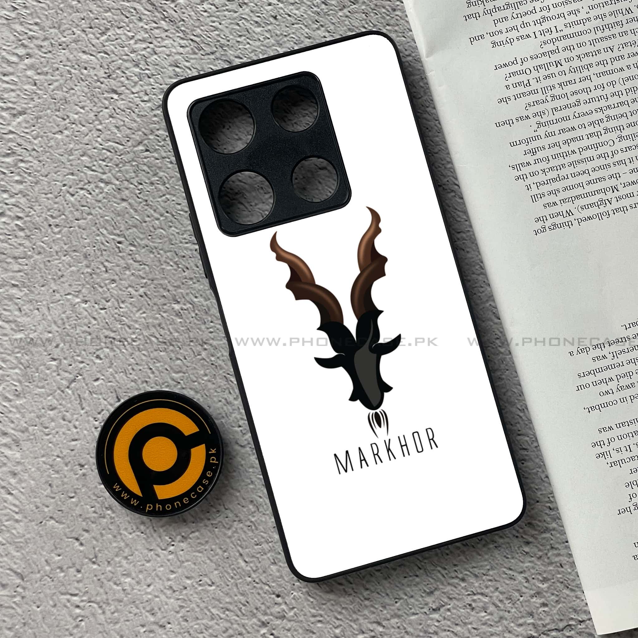Infinix Note 30 Pro - Markhor Series - Premium Metal Printed soft Bumper shock Proof Case