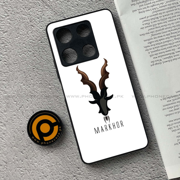 Infinix Note 30 Pro - Markhor Design2- Premium Metal Printed soft Bumper shock Proof Case CS-44514