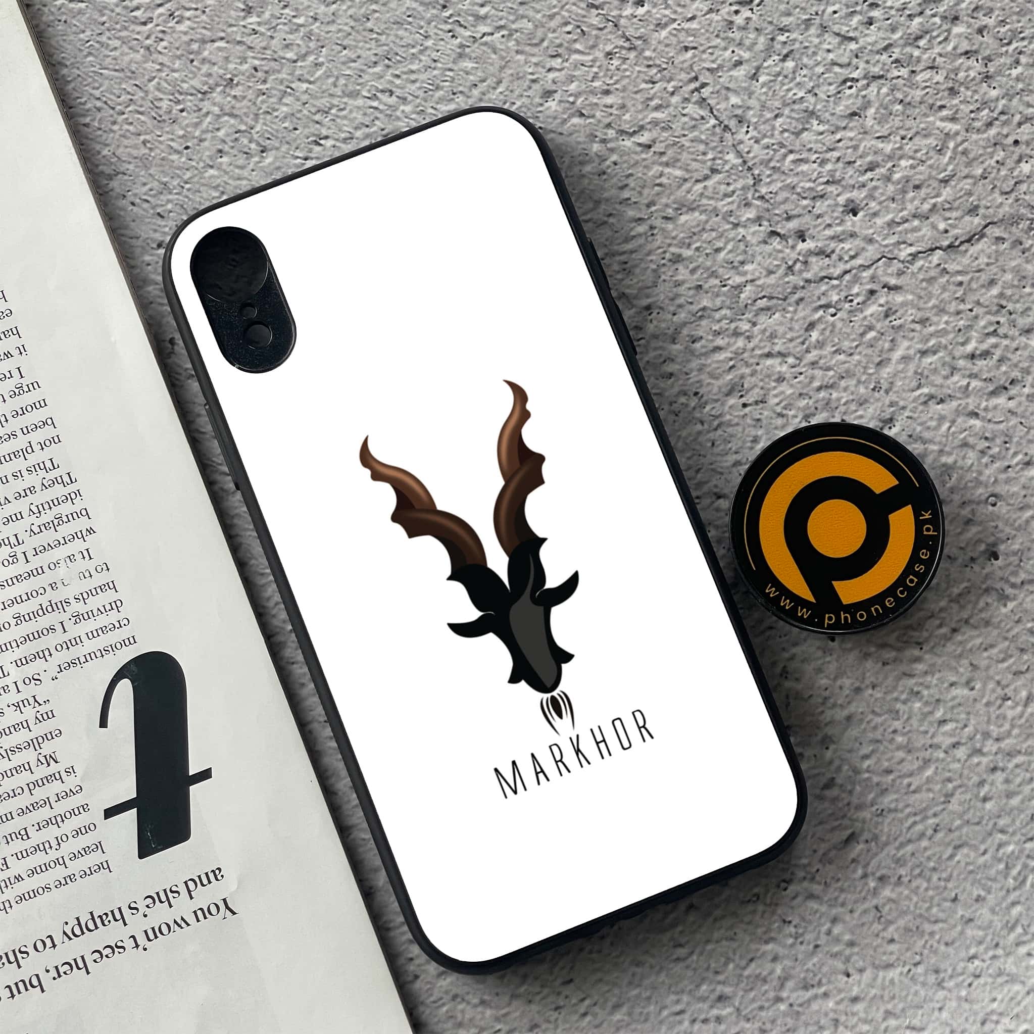 iPhone XR - Markhor Series - Premium Metal Printed soft Bumper shock Proof Case