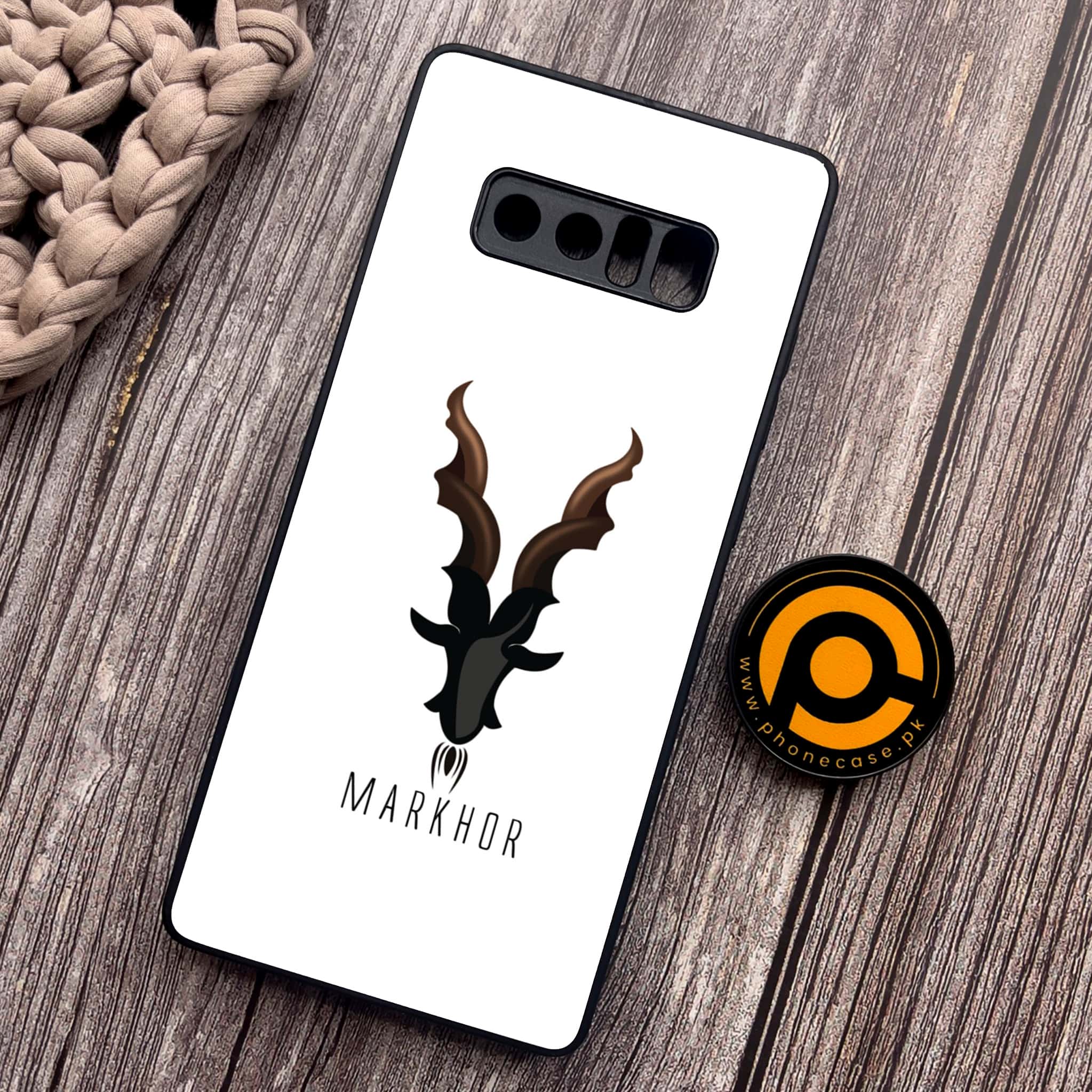 Samsung Galaxy Note 8 - Markhor Series - Premium Metal Printed soft Bumper shock Proof Case