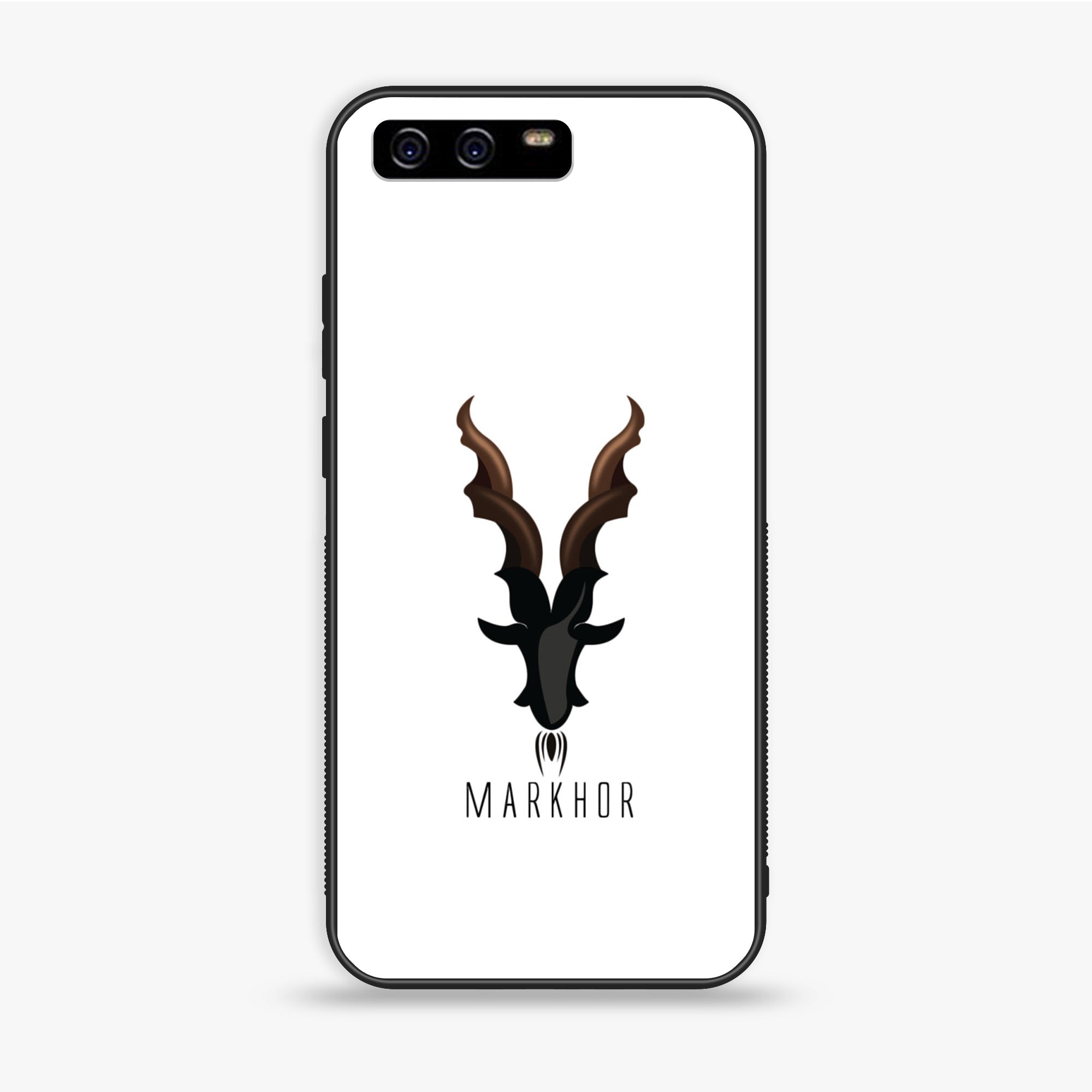 Huawei P10 Plus - Markhor Series - Premium Printed Glass soft Bumper shock Proof Case