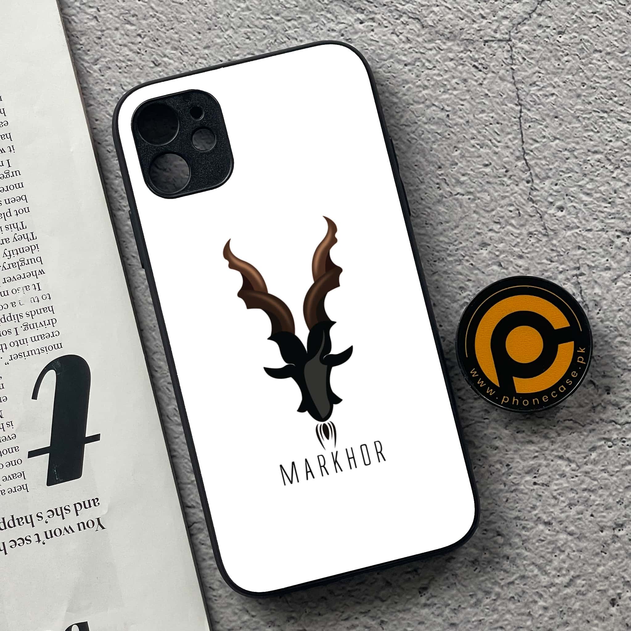 iPhone 11  Markhor Series  Premium Printed Glass soft Bumper shock Proof Case