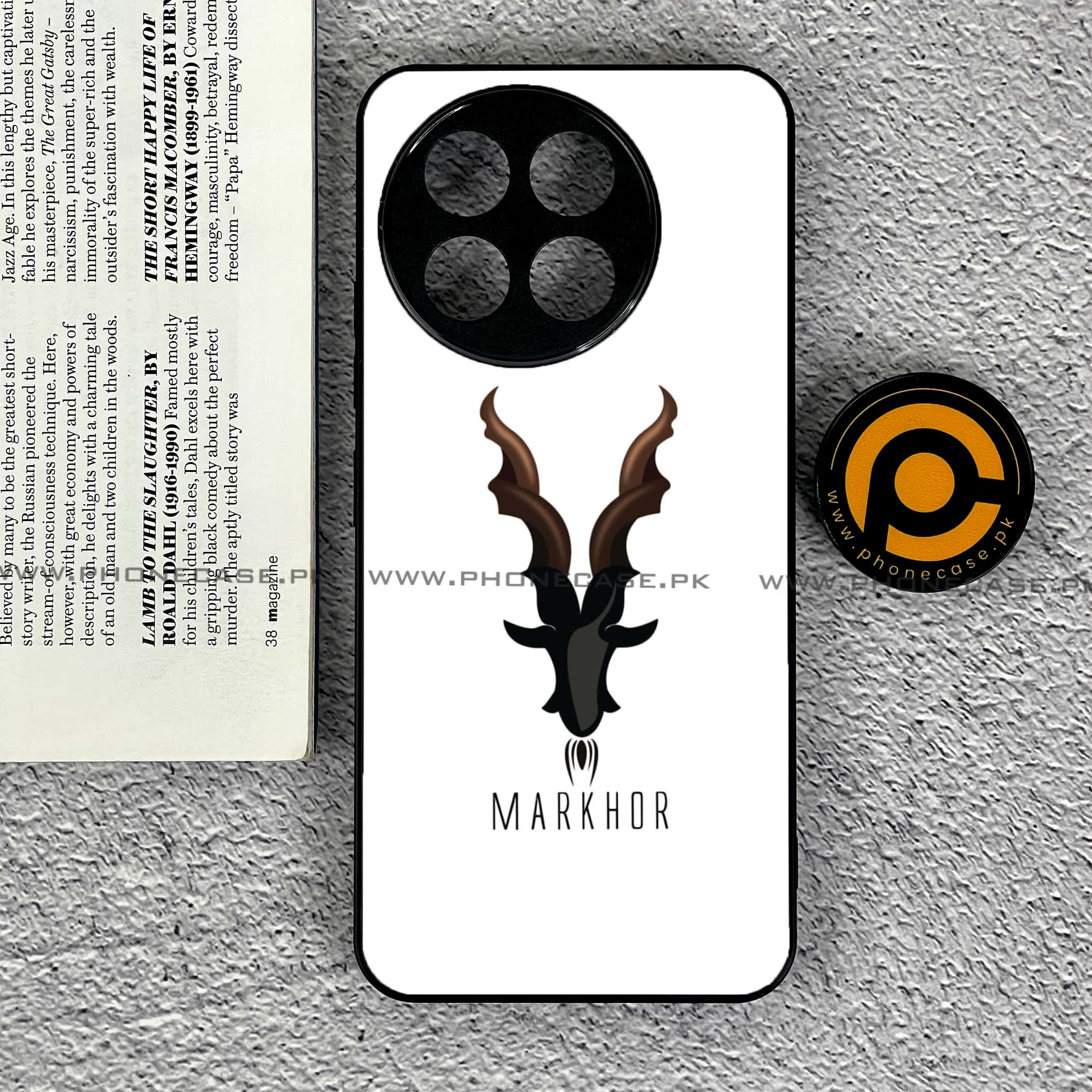 OnePlus 13R - Markhor Series - Premium Printed Glass soft Bumper shock Proof Case