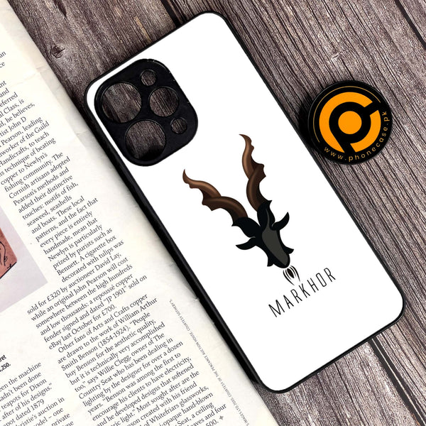 Xiaomi Redmi 12 - Markhor Design 2 - Premium Printed Glass soft Bumper shock Proof Case  CS-32840 CS-32990