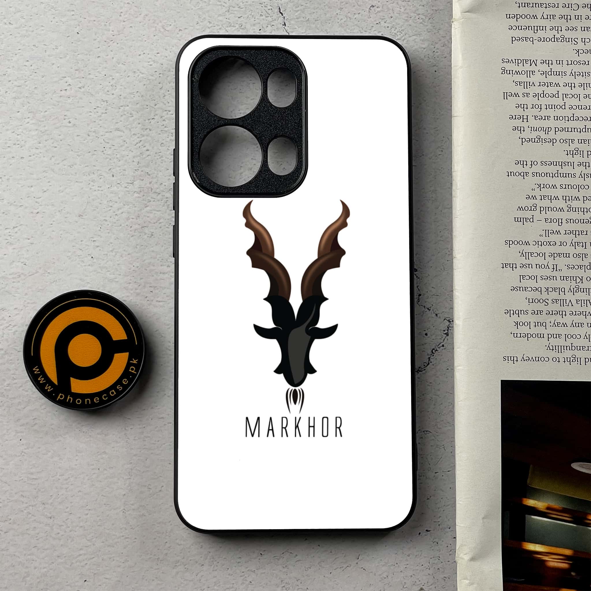 Oppo Reno 13 Pro - Markhor Series - Premium Metal Printed Soft Bumper Shockproof Case