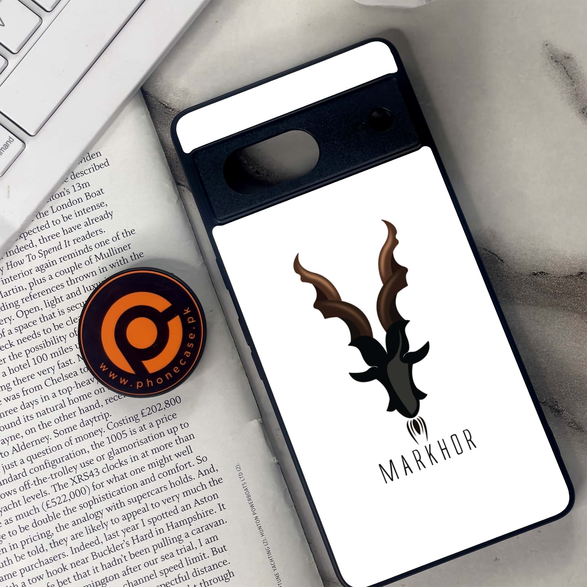 Google Pixel 7 - Markhor Series - Premium Metal Printed soft Bumper Shock Proof Case