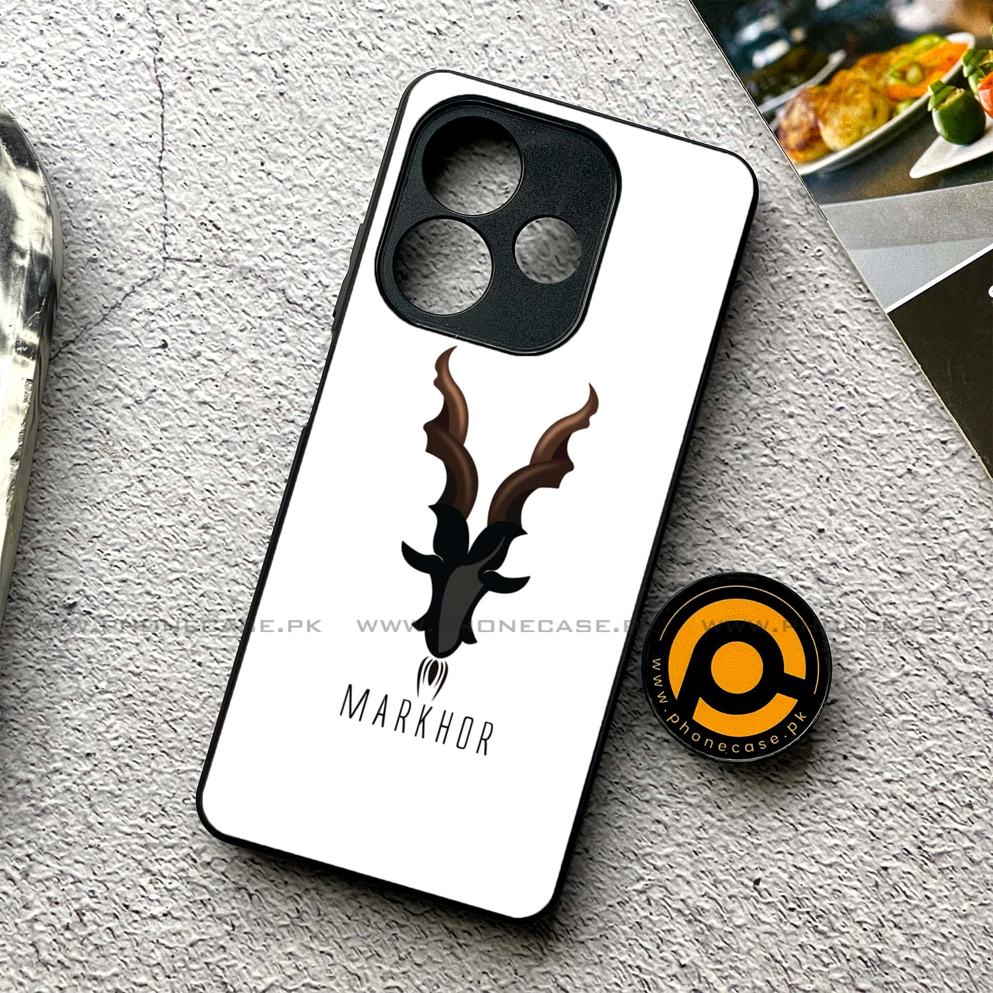 Oppo A5 Pro - Markhor Series - Premium Metal Printed soft Bumper shock Proof Case