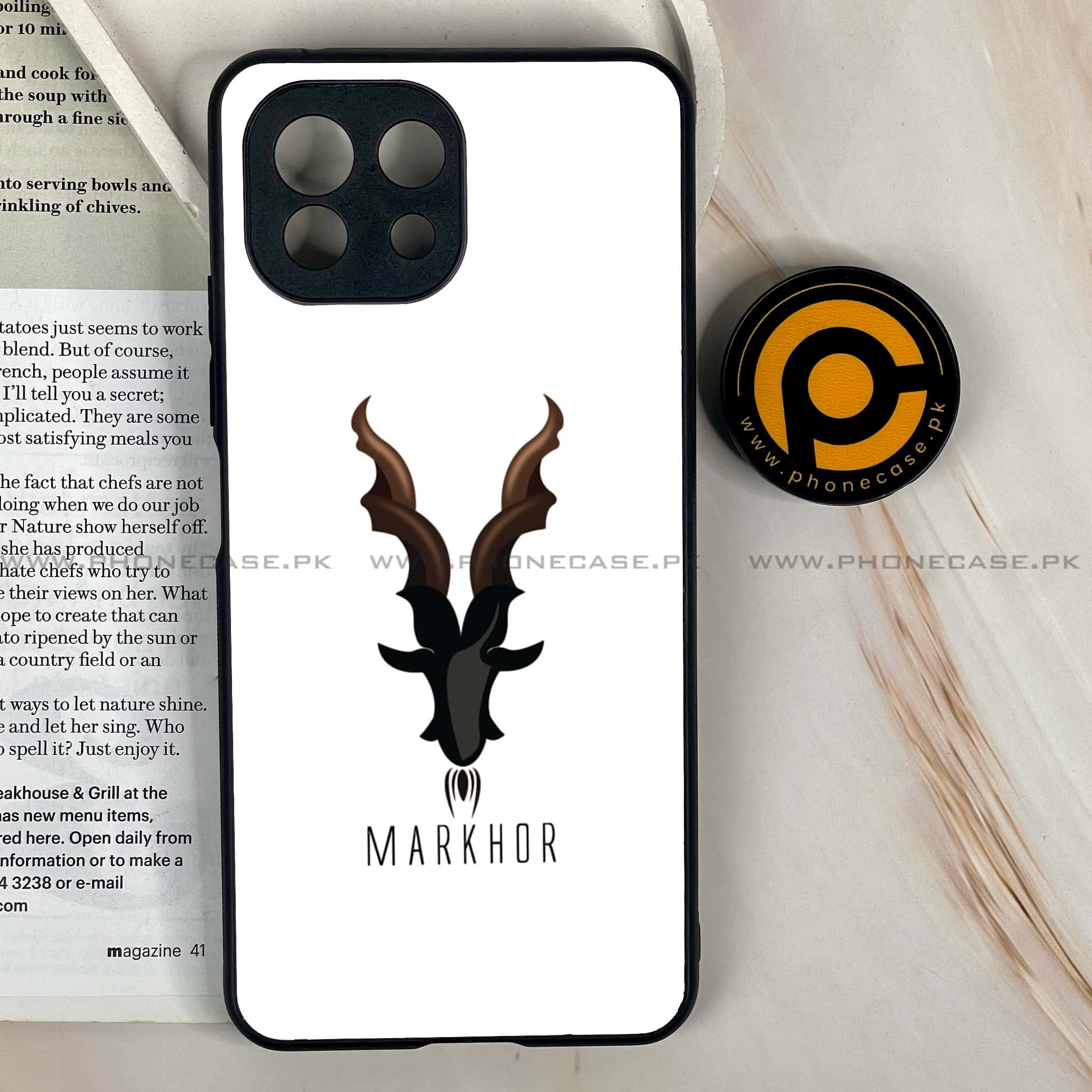 Xiaomi Mi 11 Lite - Markhor  Series - Premium Printed Glass soft Bumper shock Proof Case