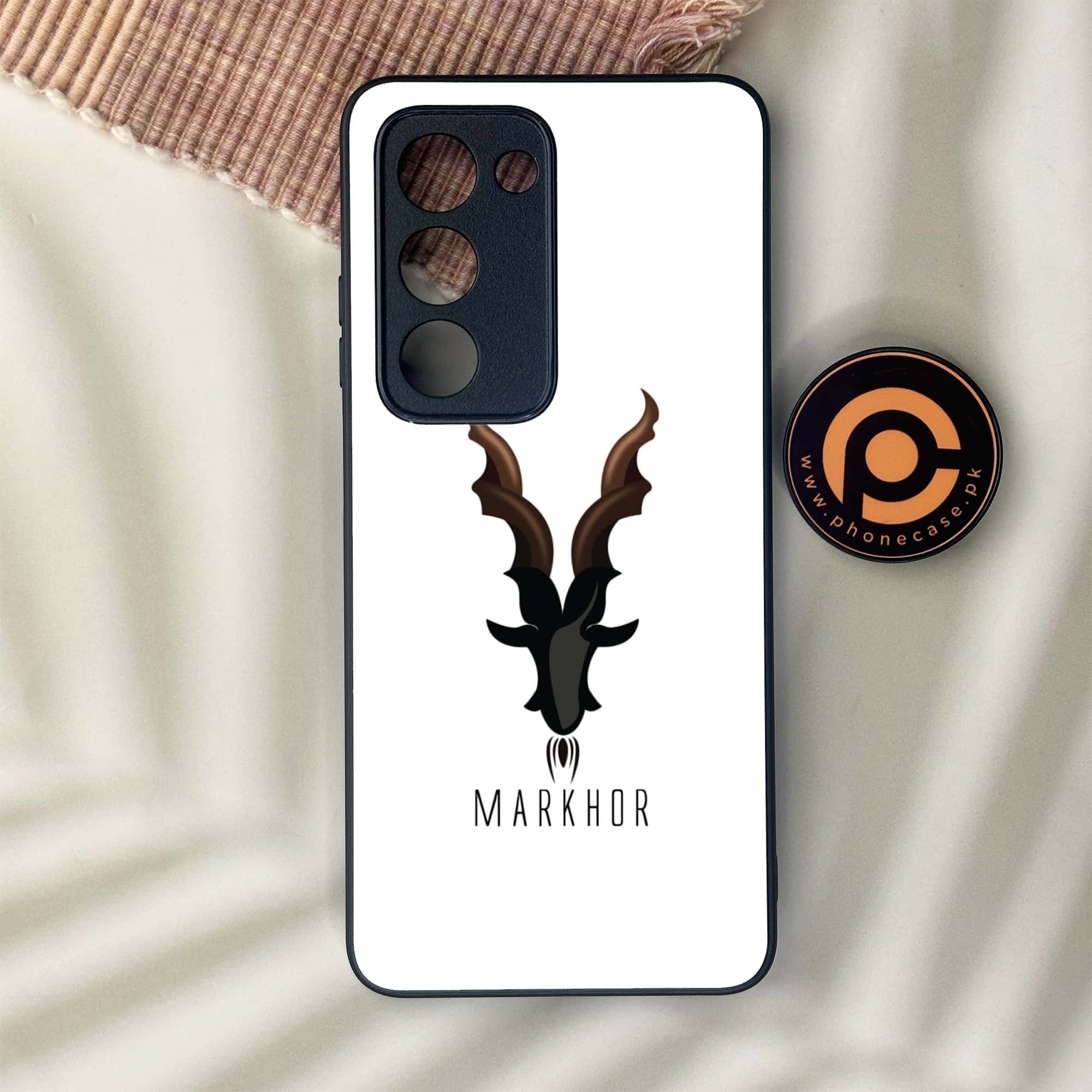 Oppo A5 2025 - Markhor Series - Premium Metal Printed soft Bumper shock Proof Case