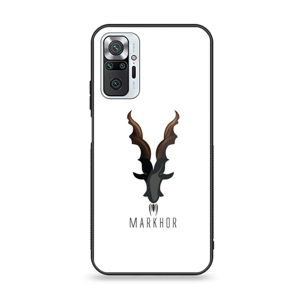 Xiaomi Redmi Note 10 Pro - Markhor Series Design 2 - Premium Printed Glass soft Bumper shock Proof Case CS-19456