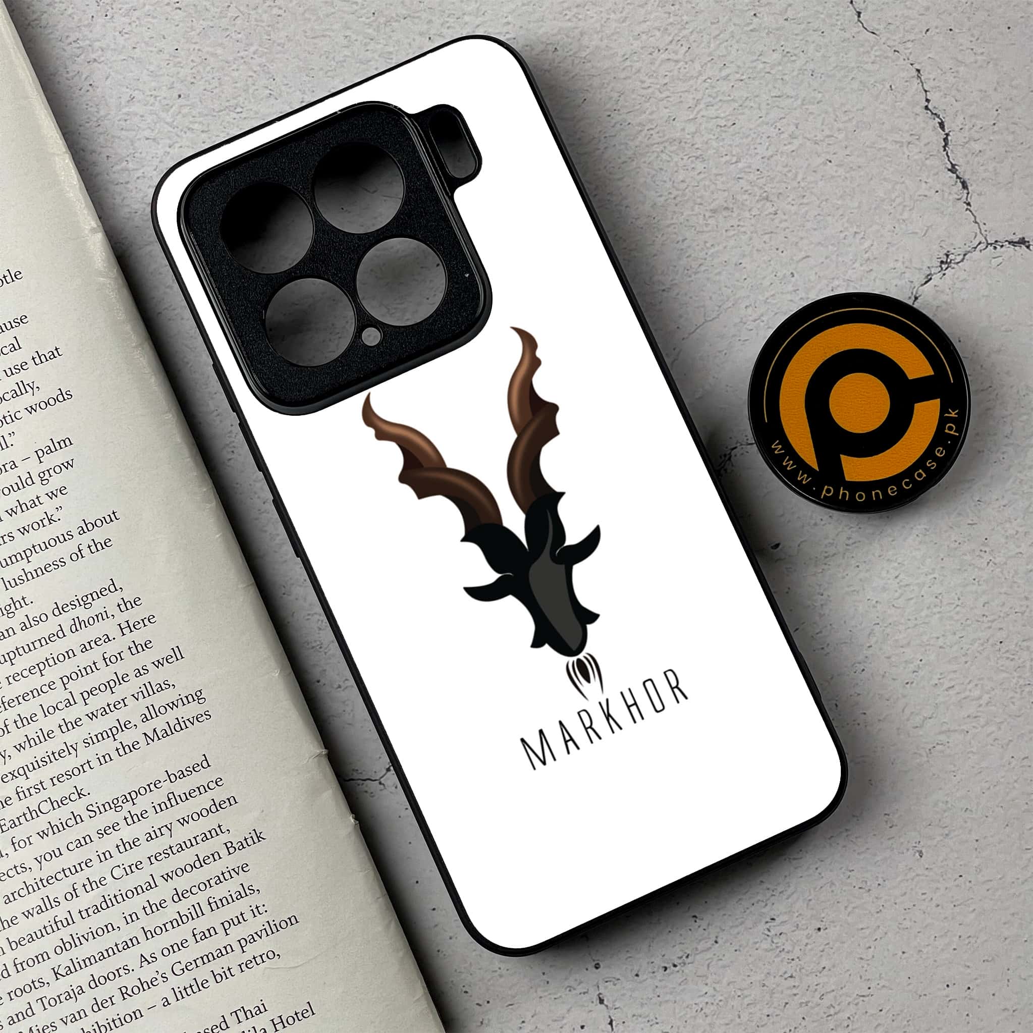 Xiaomi 15 - Markhor Series - Premium Metal Printed soft Bumper shock Proof Case