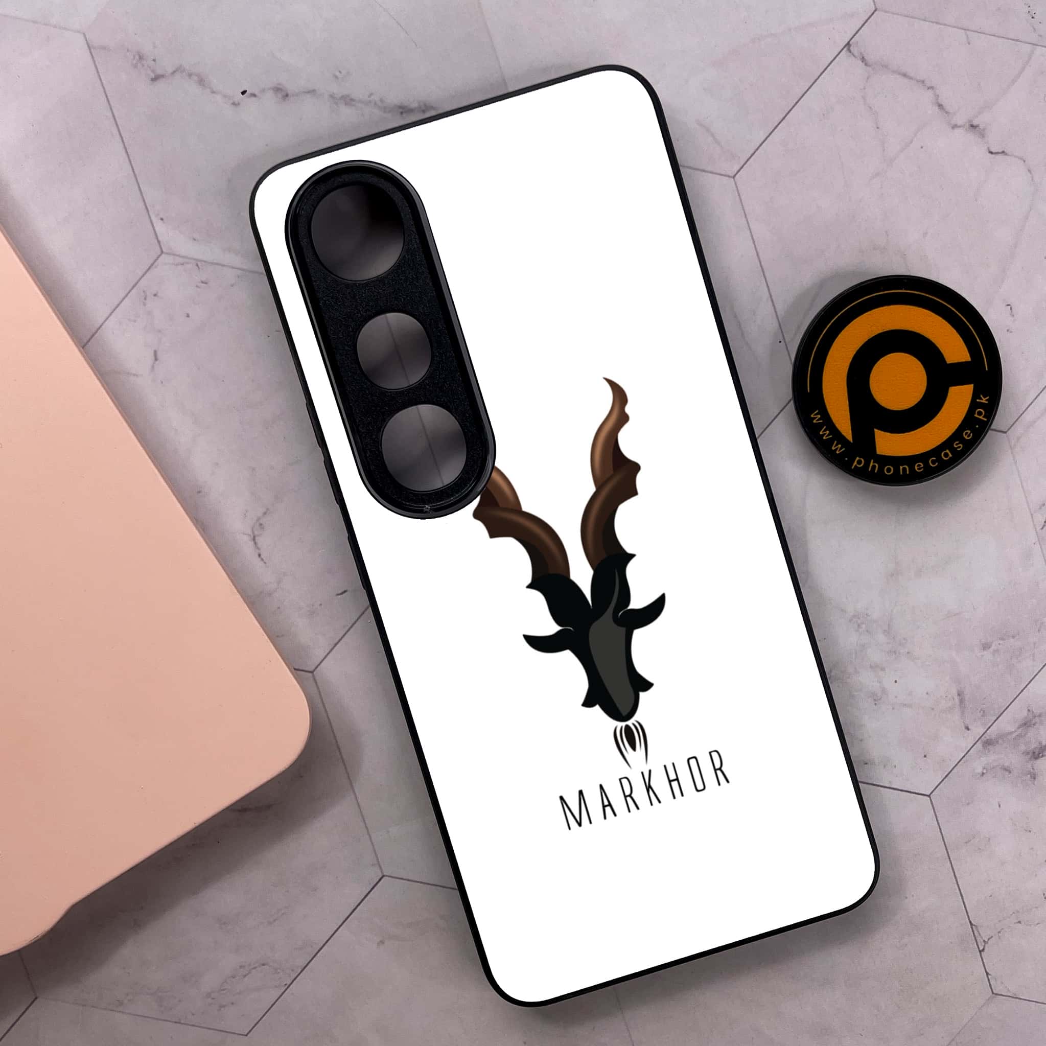 Vivo V50 Lite - Markhor Series - Premium Metal Printed soft Bumper shock Proof Case