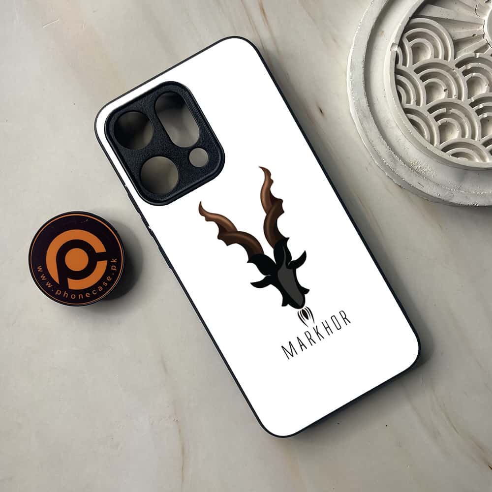 Oppo Reno 14 5G - Markhor Series - Premium Metal Printed soft Bumper shock Proof Case
