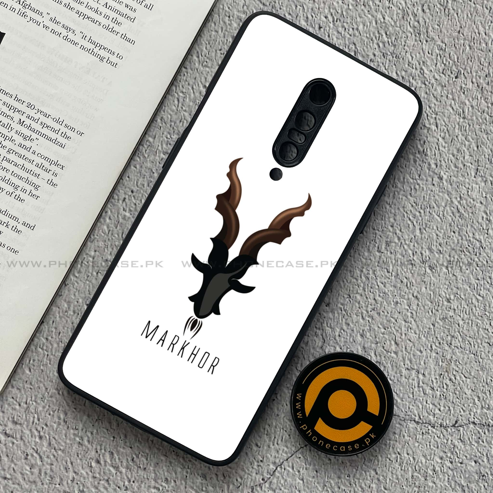 OnePlus 7 - Markhor  Series - Premium Printed Glass soft Bumper shock Proof Case