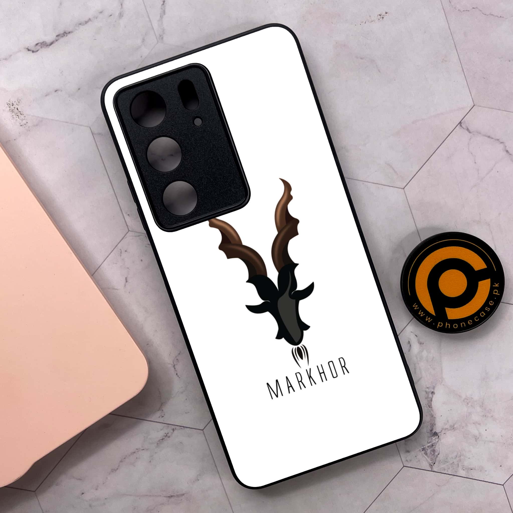 Realme C75x 4G - Markhor Series - Premium Metal Printed soft Bumper shock Proof Case